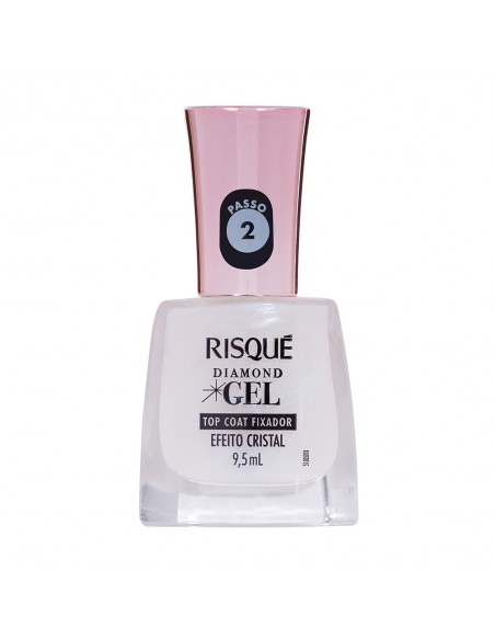 ESMALTES RISQUE TOP COAT EFECTO CRISTAL LINEA GEL  