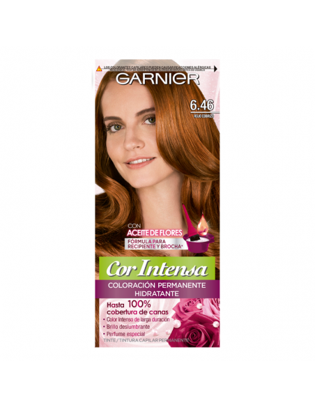 KIT CON AMONIACO GARNIER MINIKIT COR INTENSA 6.46 ROJ.COBR  