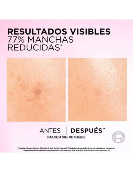 CREMA PARA ROSTRO LOREAL SERUM GLYCOLIC BRIGHT ANTI-MANCHAS 30 cc
