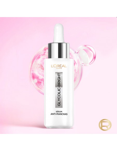 CREMA PARA ROSTRO LOREAL SERUM GLYCOLIC BRIGHT ANTI-MANCHAS 30 cc