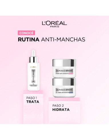 CREMA PARA ROSTRO LOREAL SERUM GLYCOLIC BRIGHT ANTI-MANCHAS 30 CC