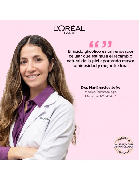 CREMA PARA ROSTRO LOREAL GLYCOLIC BRIGHT NOCHE ANTI-MANCHAS 50 cc