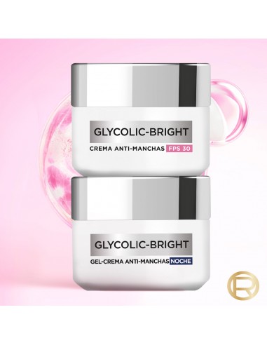 CREMA PARA ROSTRO LOREAL GLYCOLIC BRIGHT DIA SPF30 ANTI-MANC 50 CC