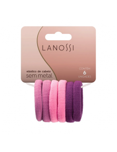 PELO-BROCHES Y COLITAS- LANOSSI ELASTICO SOFT LILA X6U  
