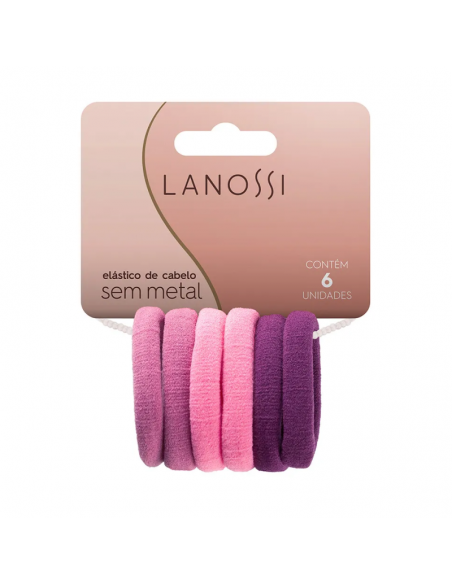 PELO-BROCHES Y COLITAS- LANOSSI ELASTICO SOFT LILA X6U  