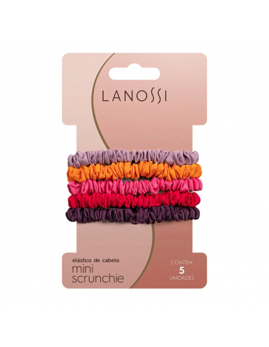 PELO-BROCHES Y COLITAS- LANOSSI ELASTICO M.SCRUNCHIE SUMMER VIBES 5 UN
