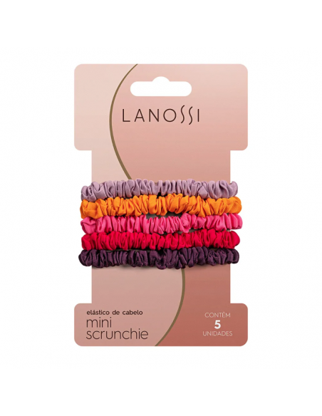 PELO-BROCHES Y COLITAS- LANOSSI ELASTICO M.SCRUNCHIE SUMMER VIBES 5 UN