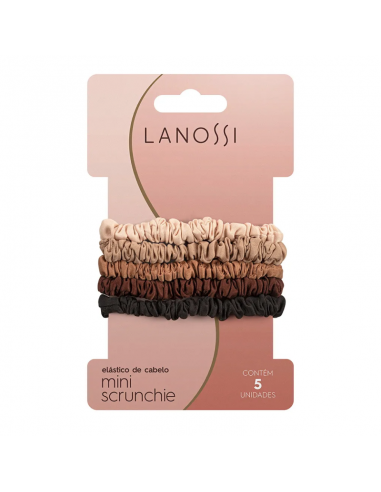 PELO-BROCHES Y COLITAS- LANOSSI ELASTICO M.SCRUNCHIE CAPPUCCINO 5 UN