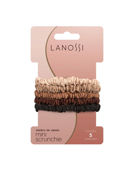 PELO-BROCHES Y COLITAS- LANOSSI ELASTICO M.SCRUNCHIE CAPPUCCINO 5 UN