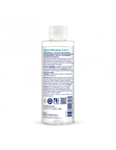 CREMA PARA ROSTRO DERMAGLOS AGUA MICELAR PIELES MIXTAS A GRASAS 200 CC
