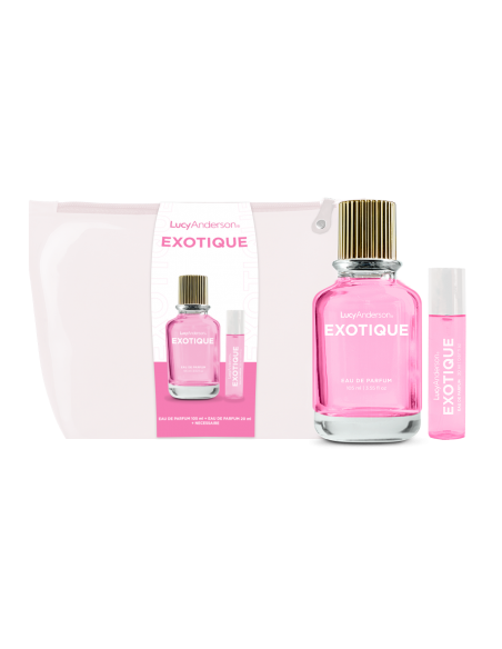 SET DE PERFUME LUCY ANDERSON EDP EXOTIQUE 105CC+MINI 20CC+NECS  