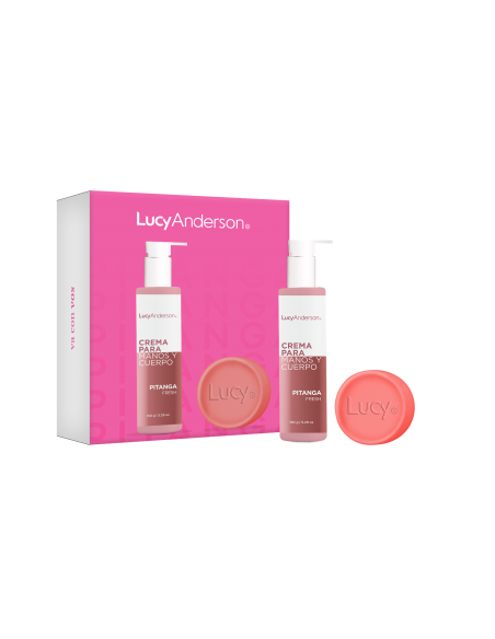 SET DE CREMA LUCY ANDERSON MANOS/CORPORAL+JABON TONIF.PITANGA 150 gr