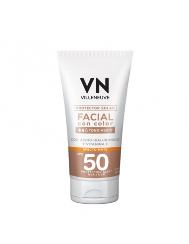 PROTECTOR SOLAR VILLENEUVE FACIAL FPS50 TONO MEDIO 50 CC