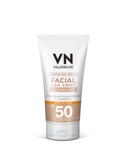 PROTECTOR SOLAR VILLENEUVE FACIAL FPS50 TONO CLARO 50 cc