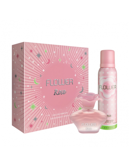 SET DE PERFUME FLOWER ROSE EDP X50CC + DEO X123CC  