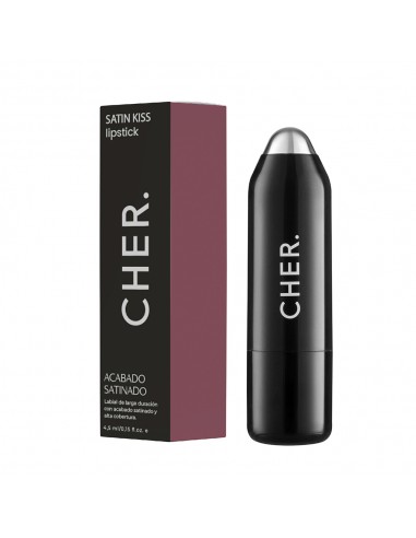 LABIALES CHER SATIN KISS LIPSTICK T02 ROSEWOOD  