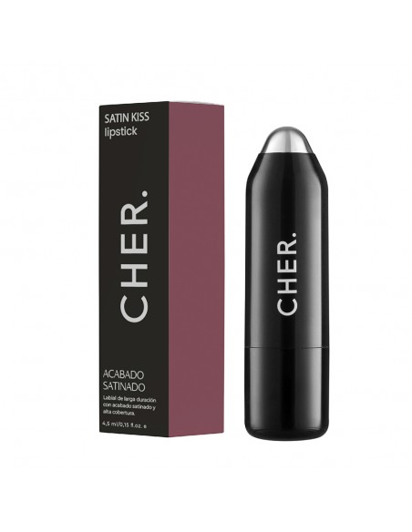 LABIALES  CHER SATIN KISS LIPSTICK T02 ROSEWOOD  