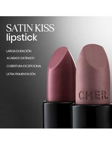 LABIALES CHER SATIN KISS LIPSTICK T02 ROSEWOOD  