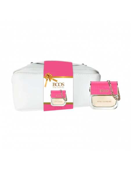 SET DE PERFUME BOOS PINK EXTREME EDP + NECESER 100 cc