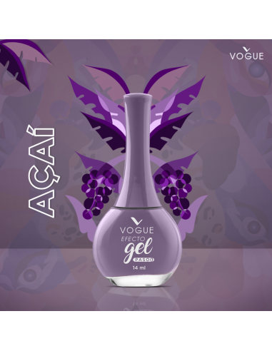 ESMALTES VOGUE EFECTO GEL ACAI  