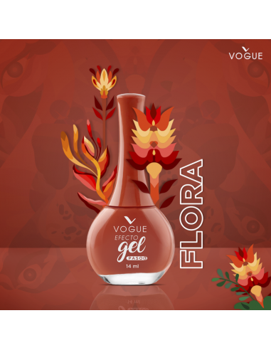 ESMALTES VOGUE EFECTO GEL FLORA  