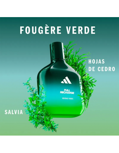COLONIAS/PERFUMES/LOCIONES ADIDAS VIBES FULL RECHARGE EDP 100 CC