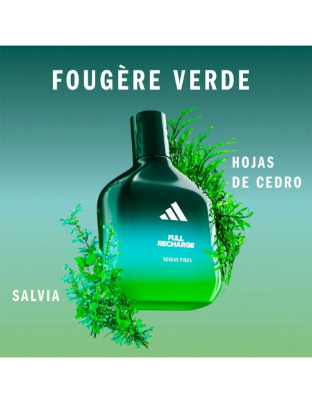 COLONIAS/PERFUMES/LOCIONES ADIDAS VIBES FULL RECHARGE EDP 100 cc