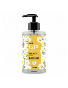 JABONES DE TOCADOR LUX glicerina manzanilla con pico 300 cc