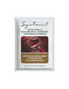 CREMA DE TRATAMIENTO SYSTEM 3 ADITIVO P/DECOLOR+LOCION POST TRAT. 10 cc