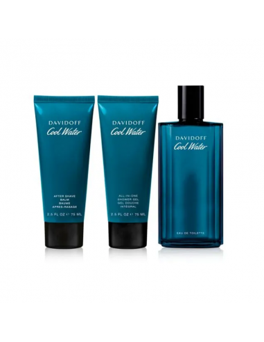 SET DE PERFUME DAVIDOFF COOLWATER EDT+SHW.GEL+AFT.SB 125 CC