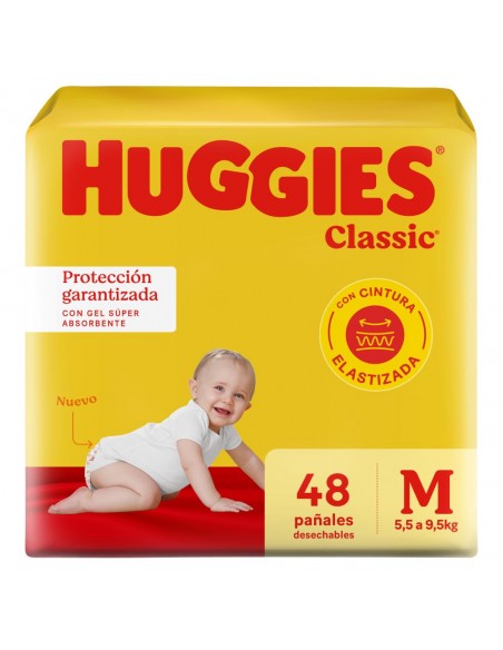 PAÑALES HUGGIES CLASSIC JUMBO MED 44UN
