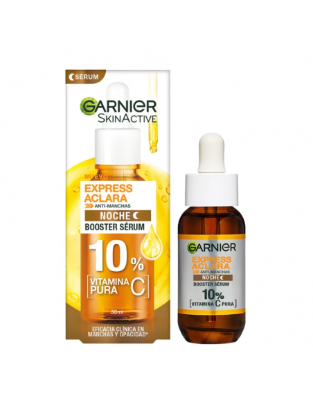 CREMA PARA ROSTRO GARNIER SERUM VITAMINA C EXPRE ACLARA NOCHE 30 cc
