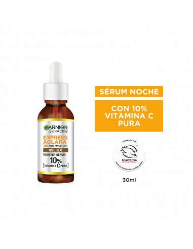 CREMA PARA ROSTRO GARNIER SERUM VITAMINA C EXPRE ACLARA NOCHE 30 CC