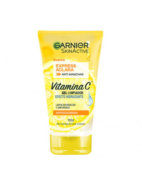 CREMA PARA ROSTRO GARNIER GEL DE LIMPIEZA EXPRESS ACLARA VITC 150 gr