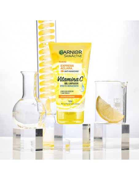 CREMA PARA ROSTRO GARNIER GEL DE LIMPIEZA EXPRESS ACLARA VITC 150 gr