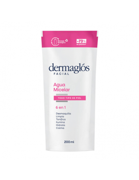CREMA PARA ROSTRO DERMAGLOS AGUA MICELAR REFILL 200 cc