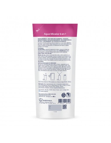 CREMA PARA ROSTRO DERMAGLOS AGUA MICELAR REFILL 200 CC