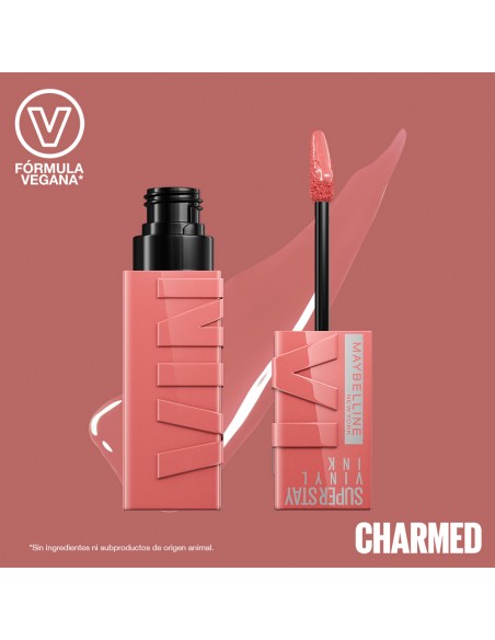 LABIALES  MAYBELLINE SUPER STAY VINYL INK CHARMED  