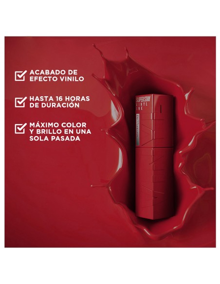 LABIALES  MAYBELLINE SUPER STAY VINYL INK CHARMED  