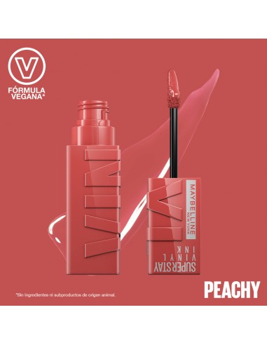 LABIALES MAYBELLINE SUPER STAY VINYL INK PEACHY  