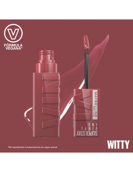 LABIALES  MAYBELLINE SUPER STAY VINYL INK WITTY  