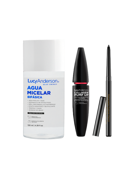 SET DE COSMETICA LUCY ANDERSON MAKE UP AGUA MIC+DELIN RET+MASC  