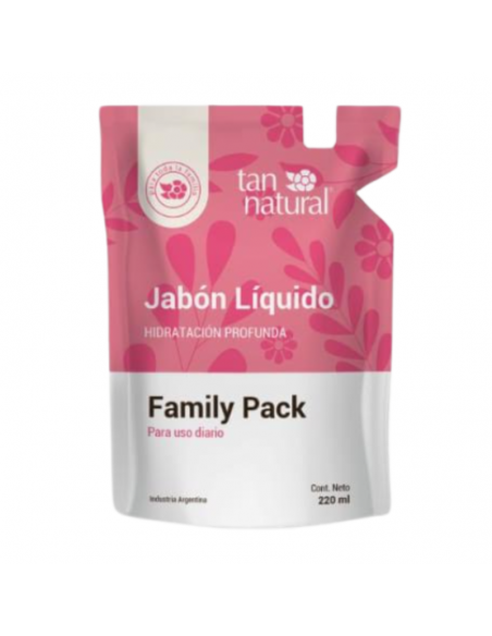JABONES DE TOCADOR TAN NATURAL LIQ. HIDRATACION PROFUNDA DOYPACK 220 cc
