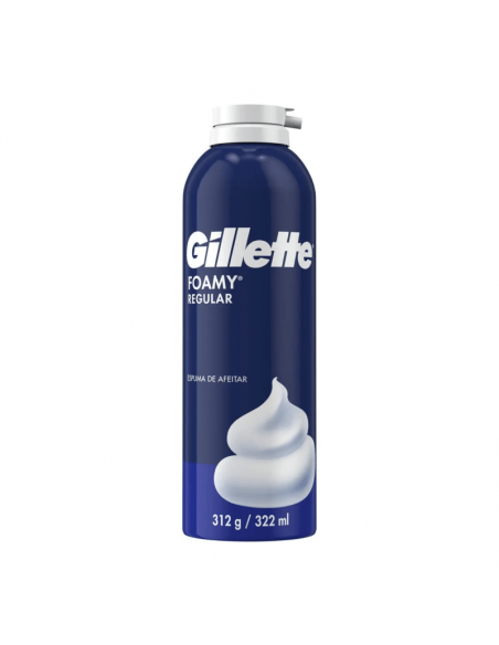 ESPUMA D AFEITAR GILLETTE FOAMY REG 312GR