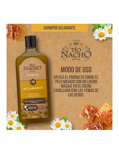 SHAMPOO TIO NACHO ACLARANTE 415 CC
