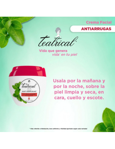 CREMA PARA ROSTRO TEATRICAL ANTIARRUGAS 100 GR