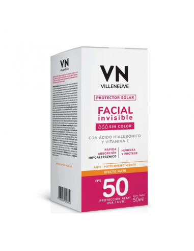 PROTECTOR SOLAR VILLENEUVE FACIAL FPS50 50 CC