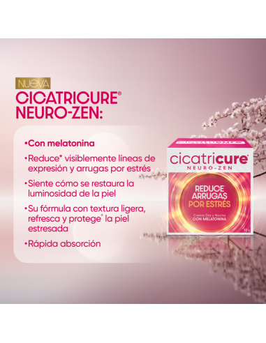 CREMA PARA ROSTRO CICATRICURE NEURO-ZEN DIA-NOCHE C/MELATONINA 50 GR