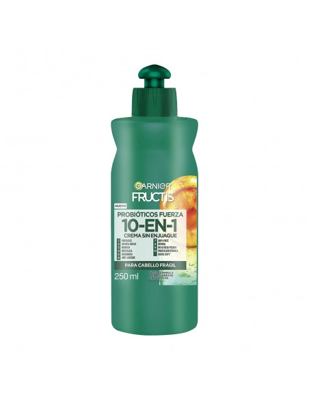 CREMA PARA PEINAR FRUCTIS PROBIOTICOS FUERZA 10 EN 1 250 cc