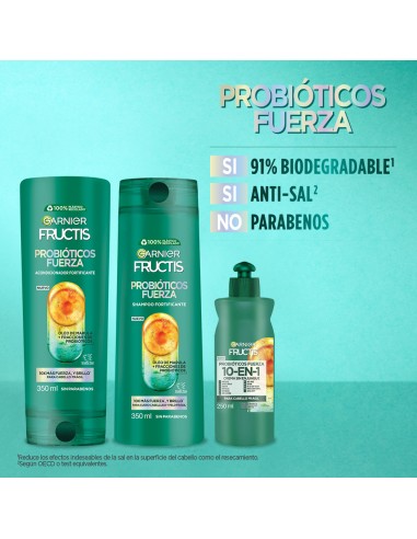 SHAMPOO FRUCTIS PROBIOTICOS FUERZA 350 CC